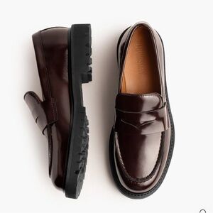 Thursday Boots Burgundy Leather Penny Loafers
